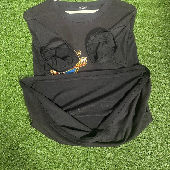 Vintage 80s Harley Davidson T Shirt Mens XL Black Coast to Coast Eagle Biker - Picture 5 of 16